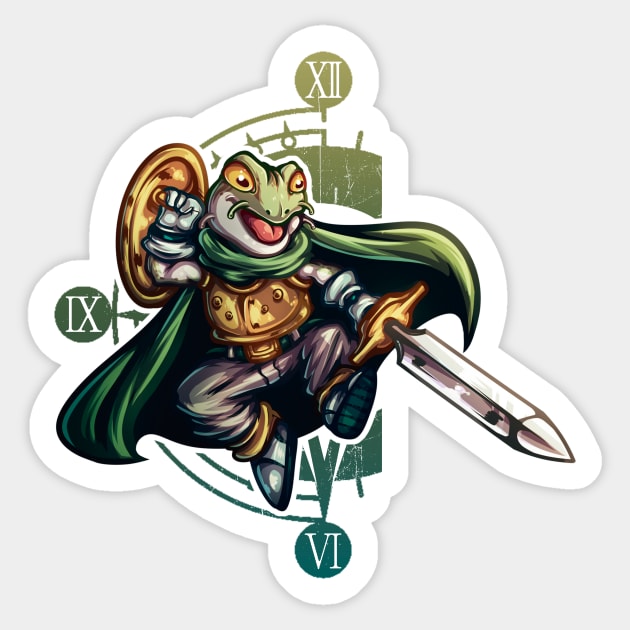 Frog - Chrono Trigger Sticker by Verethor